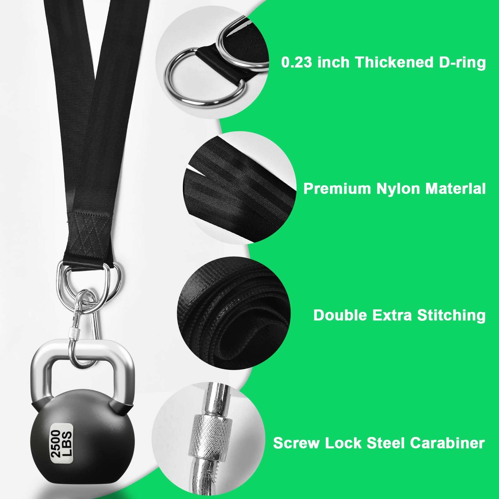 Wildjue two-inch-wide straps distribute weight to minimize tree damage