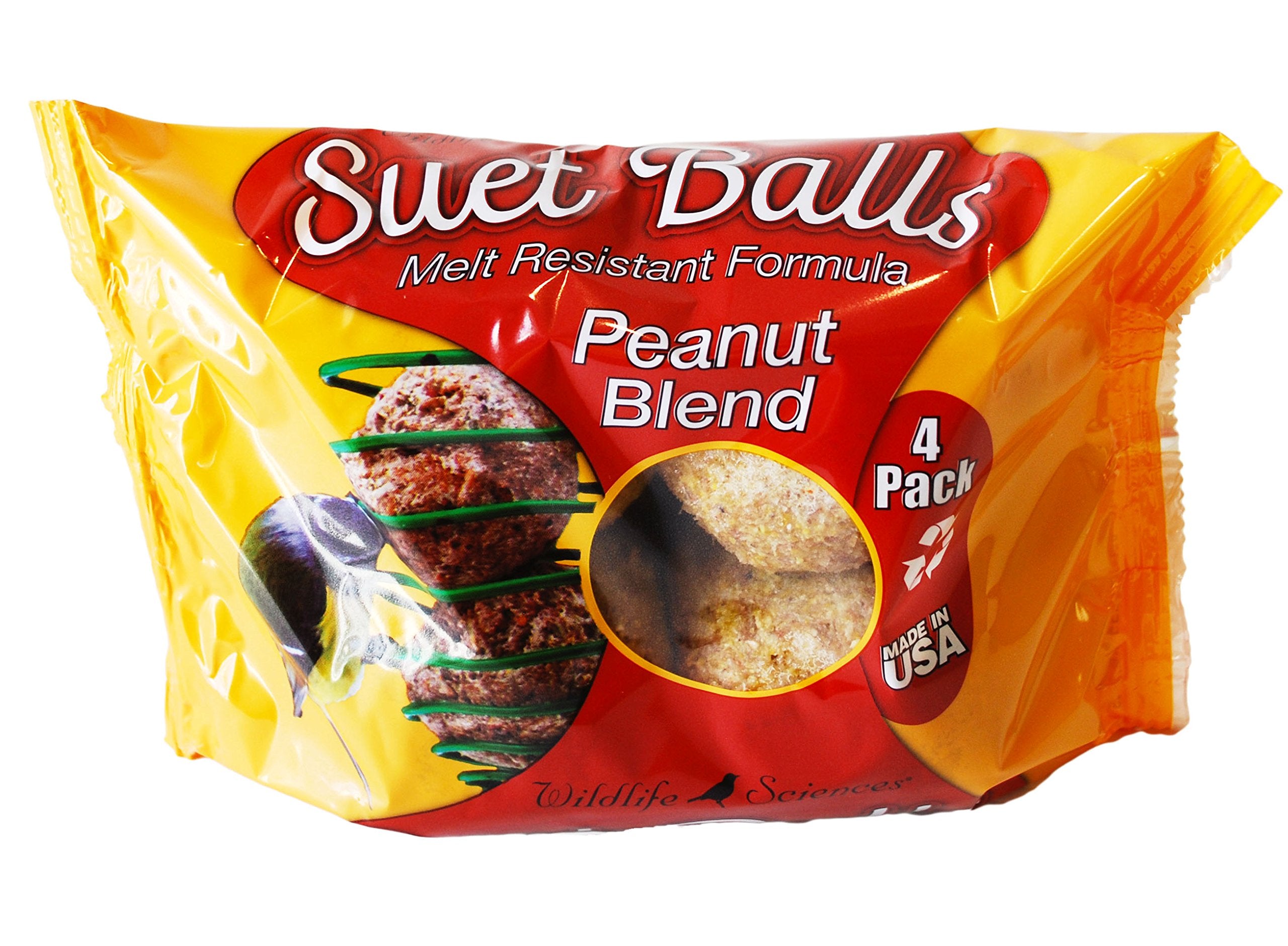 Wildlife Sciences hot pepper suet ball for adventurous birds at feeders