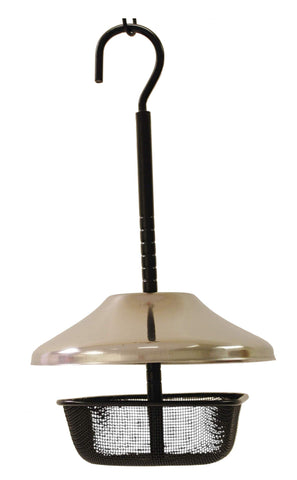 Wildlife Sciences Mealworms Bird Feeder with roof for weather-safe feeding