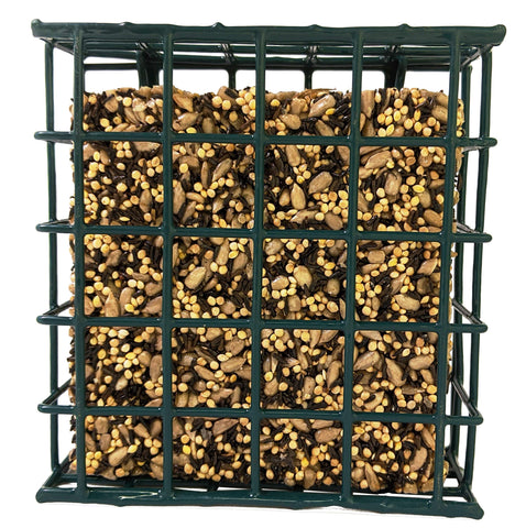 Wildlife Sciences Nutty's Berries seed bar texture close-up for birds.