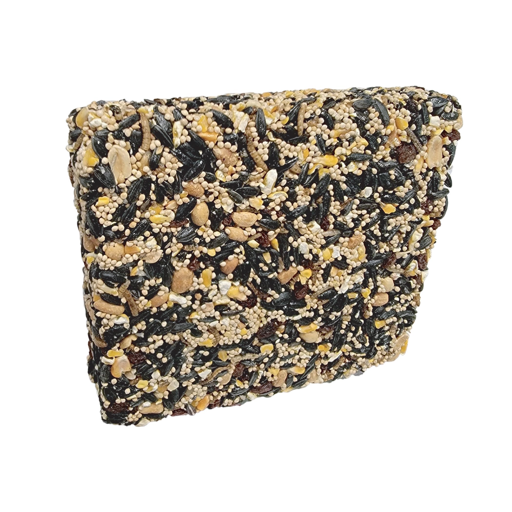 Wildlife Sciences Songbird Treats seed bars close-up texture and seed mix for birds