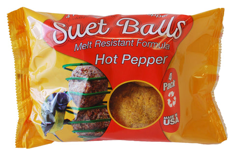 Wildlife Sciences wrapped four-pack packaging keeps suet balls fresh and mess-free