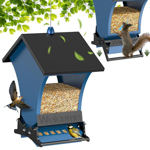 Wildpark Squirrel-Proof Feeder side view with dual ports for easy seed access.