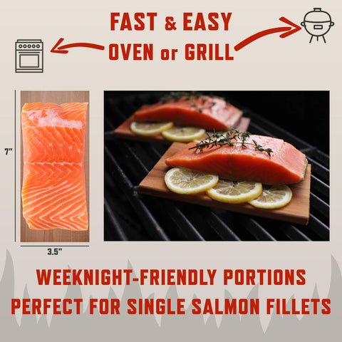 Wildwood Grilling chicken on a cedar plank for even cooking