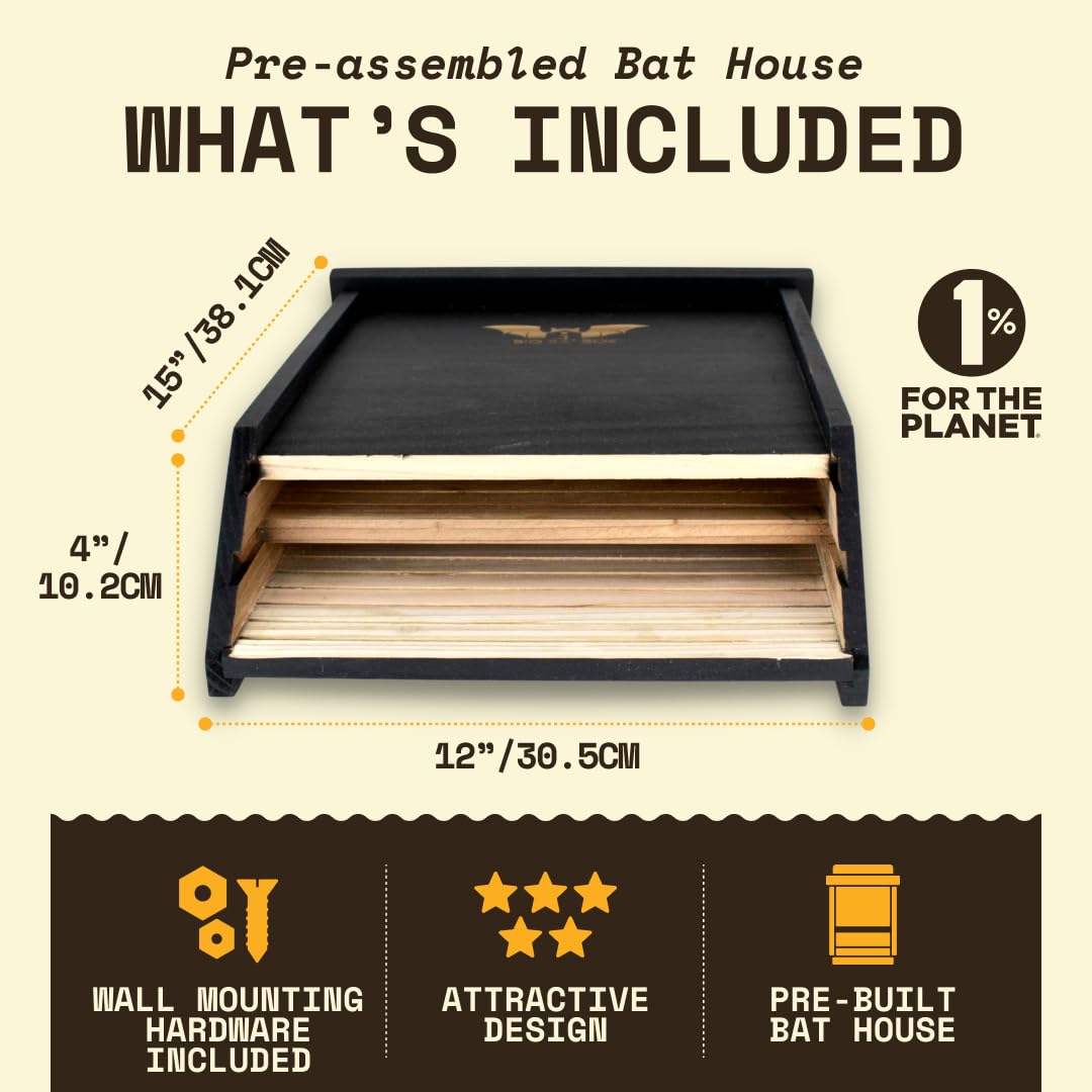 WildYard BIGBATBOX stainless hardware included supports secure installation