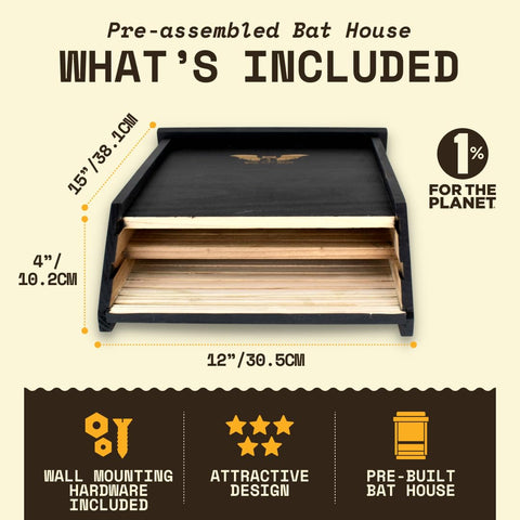 WildYard BIGBATBOX stainless hardware included supports secure installation