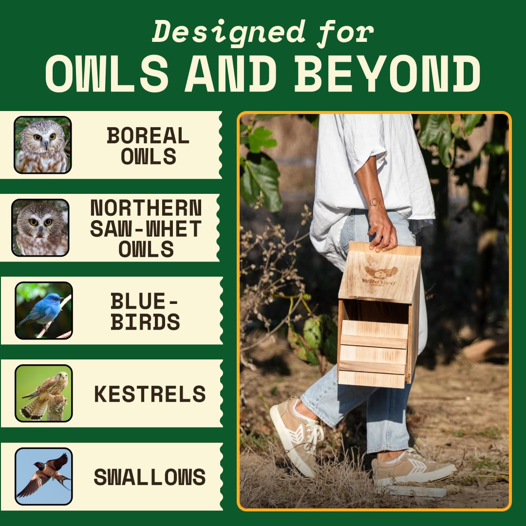 WildYard bird-friendly habitat invites owls and songbirds to your yard