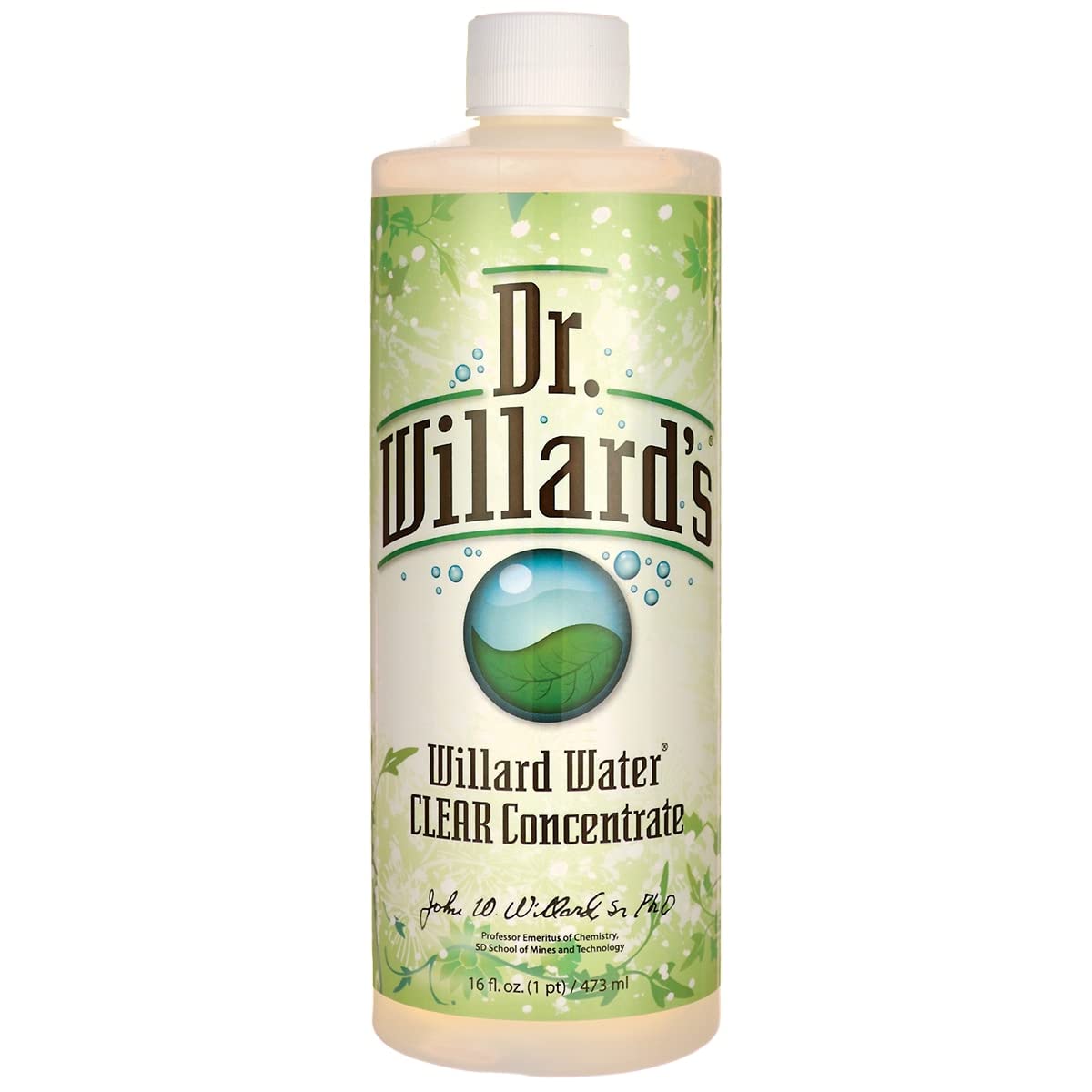 Willard Water Water Clear 16oz bottle, ideal for daily hydration.