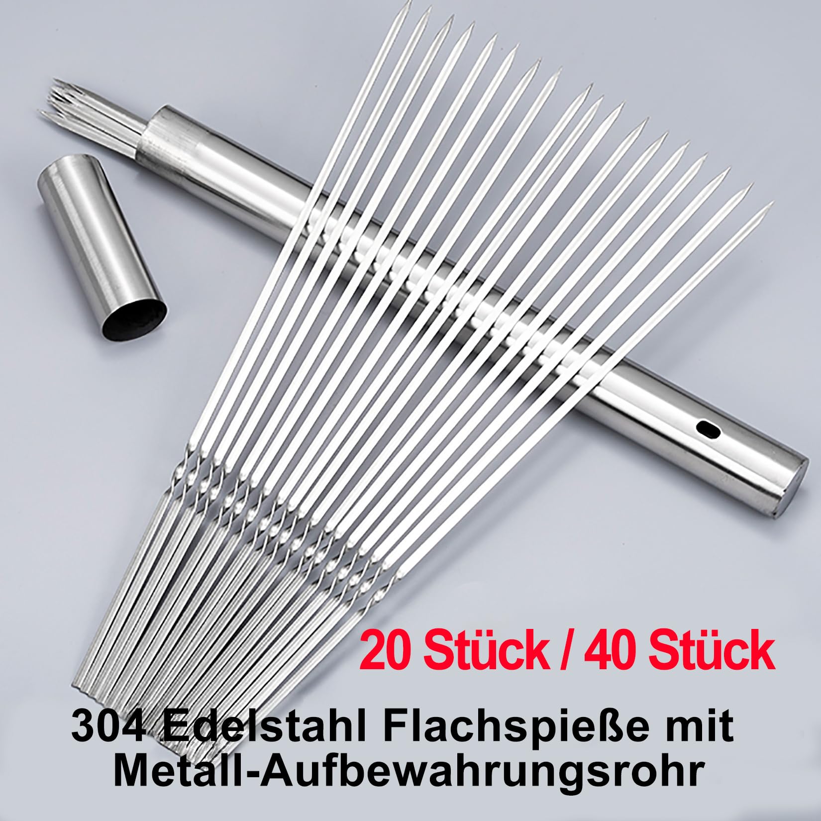 WILLBBQ 304 stainless steel skewers deliver durable rust-resistant performance for repeat barbecues