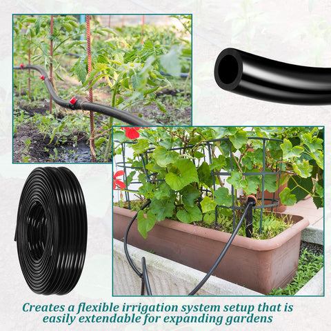 Willbond tubing adapts to roses, shrubs, and tight garden curves