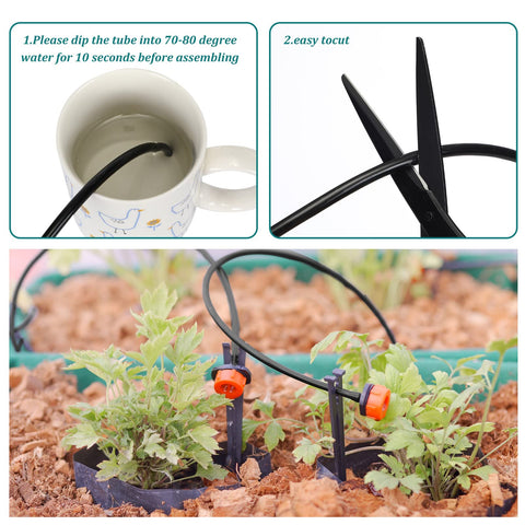 Willbond drip tubing for planter boxes and window boxes irrigation
