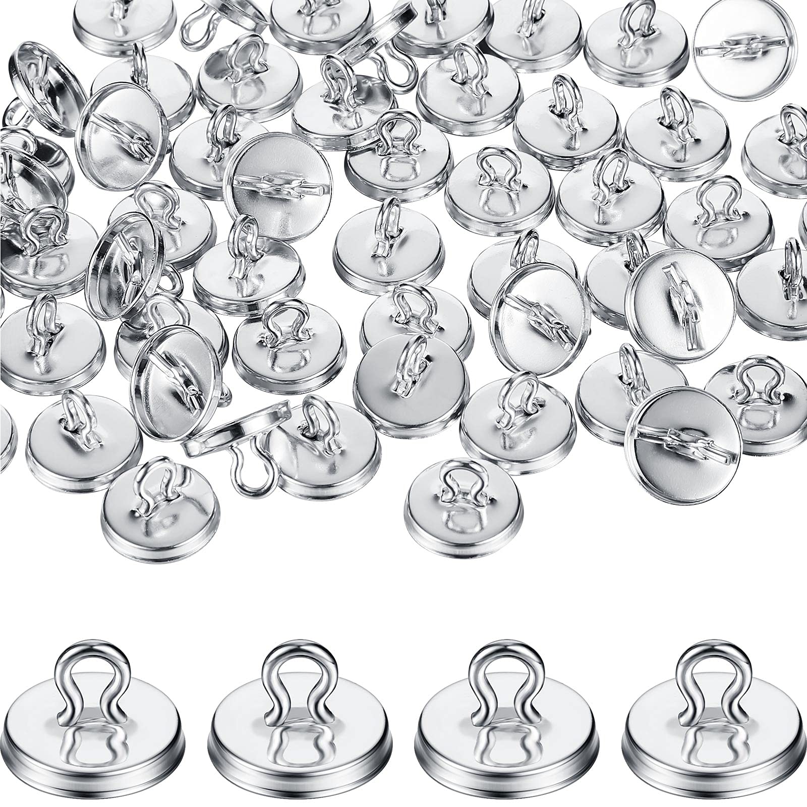 WILLBOND plant anchors in silver for trellis, easy support for climbing vines