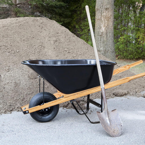 Pre-drilled holes for simple, tool-light installation on most wheelbarrows.