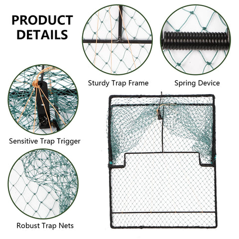 WillMesh humane pigeon trap durable steel construction for long lasting use