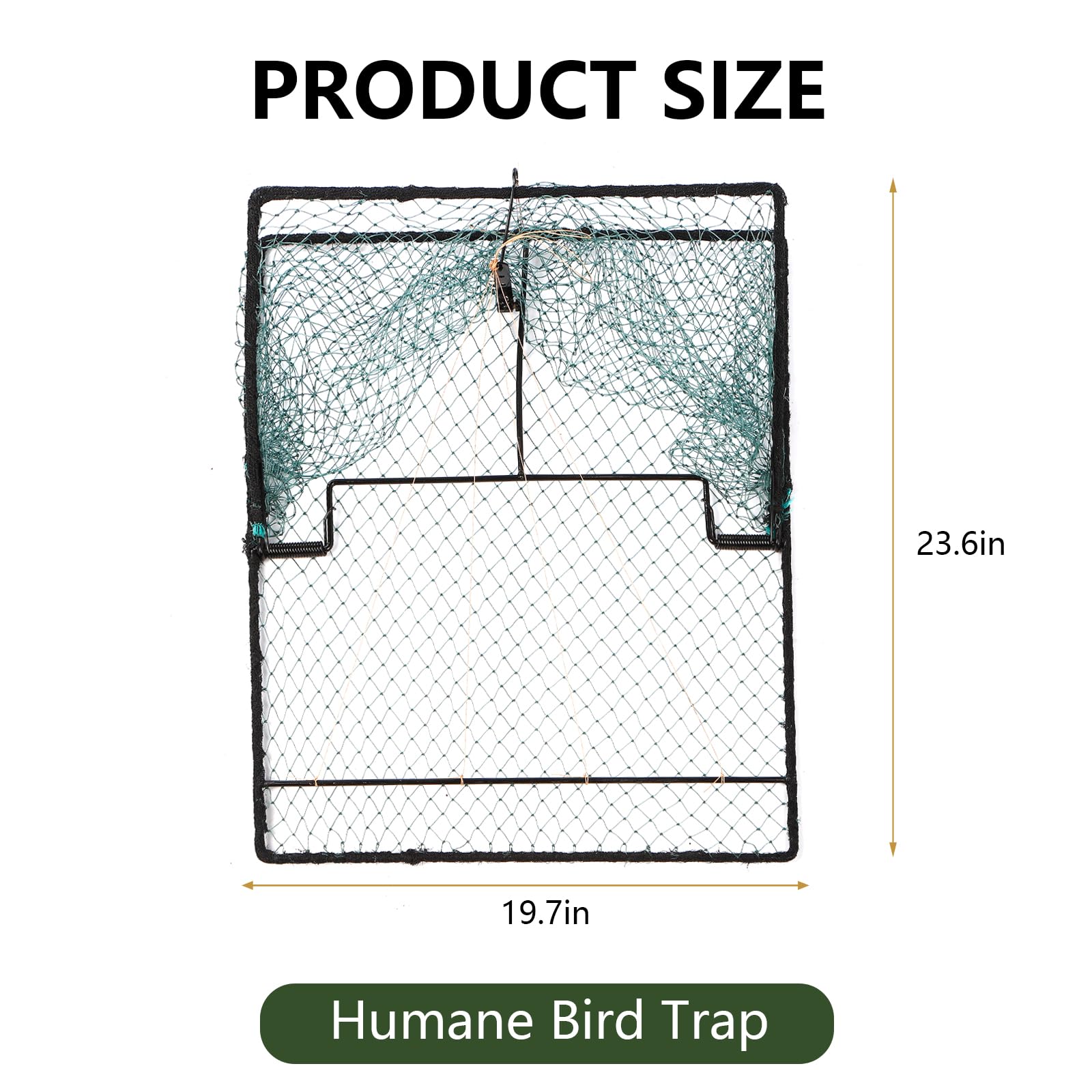 WillMesh humane pigeon trap folded storage showing compact design for easy space saving