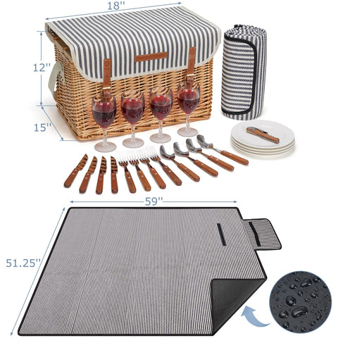Willow Weave spacious interior supports up to 30 L capacity.