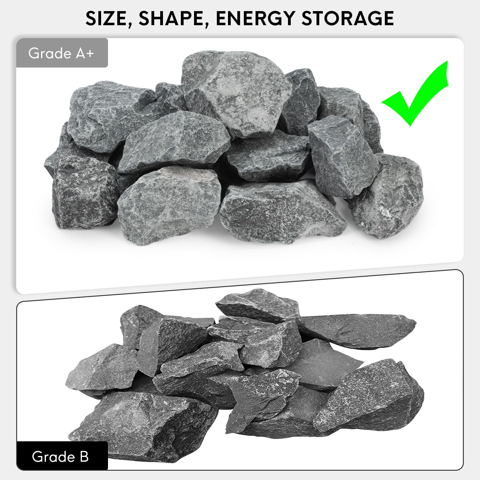 WILLOWYBE sauna stone uniform-size shot highlights consistent performance