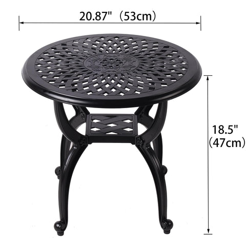 WILOUNGE table with adjustable feet keeps stability on uneven surfaces.