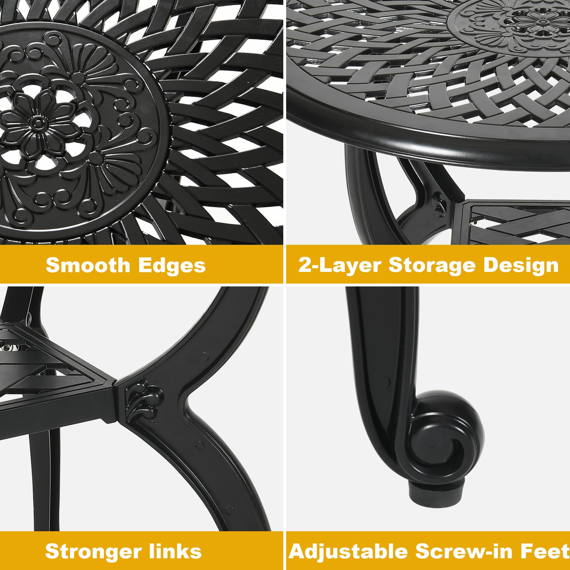 WILOUNGE elegant retro design adds timeless charm to balcony or garden.