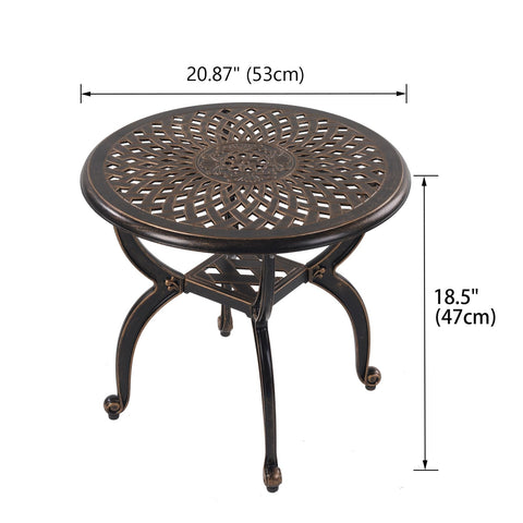 WILOUNGE table with stable legs and adjustable feet maintains balance on uneven surfaces.