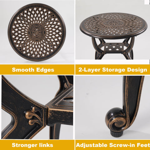 WILOUNGE two-layer storage design keeps essentials organized outdoors.