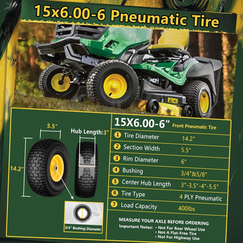Wiltire 3 inch centered hub front tire for easy mounting