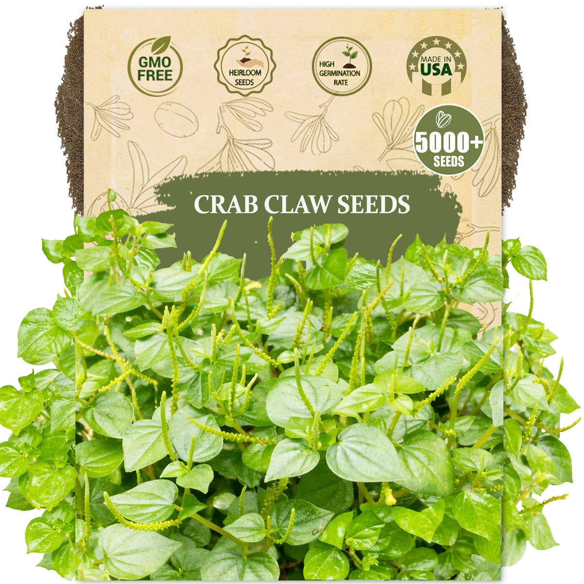 Wily Fox Crab Claw seeds pack foil-sealed for fresh planting