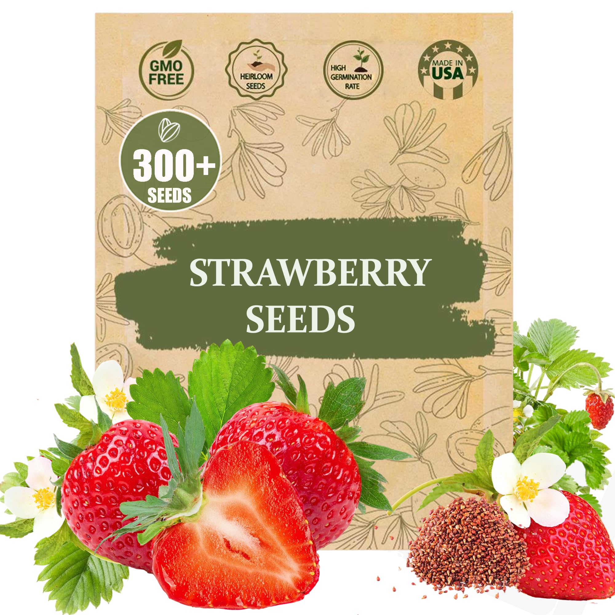 Wily Fox Rare Strawberry Seeds Pack for abundant home harvest.