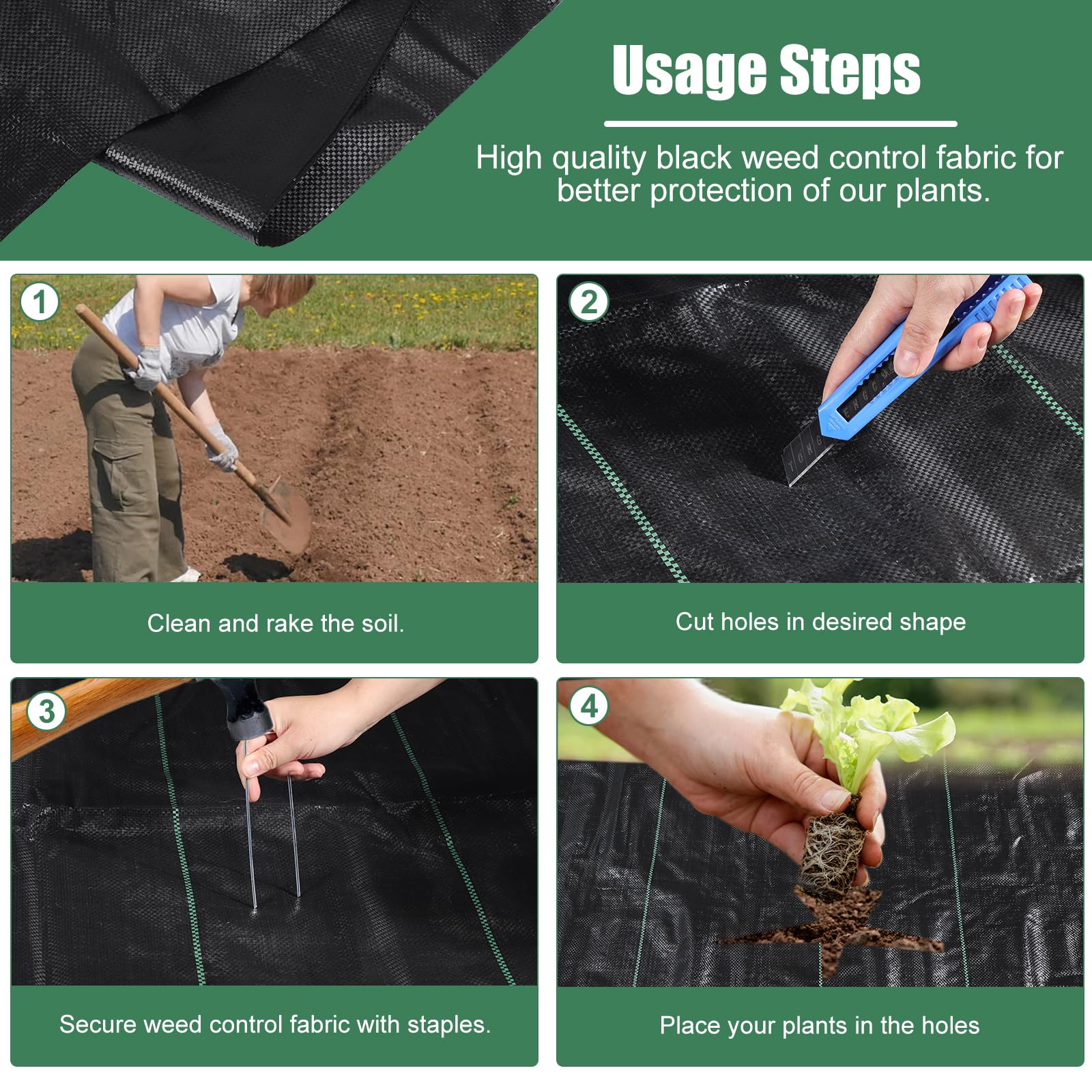 WiMas 100ft roll unrolled across a gravel path demonstrates broad area coverage.
