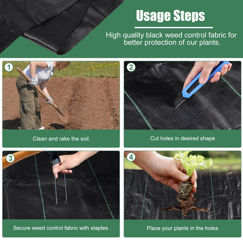 WiMas 100ft roll unrolled across a gravel path demonstrates broad area coverage.
