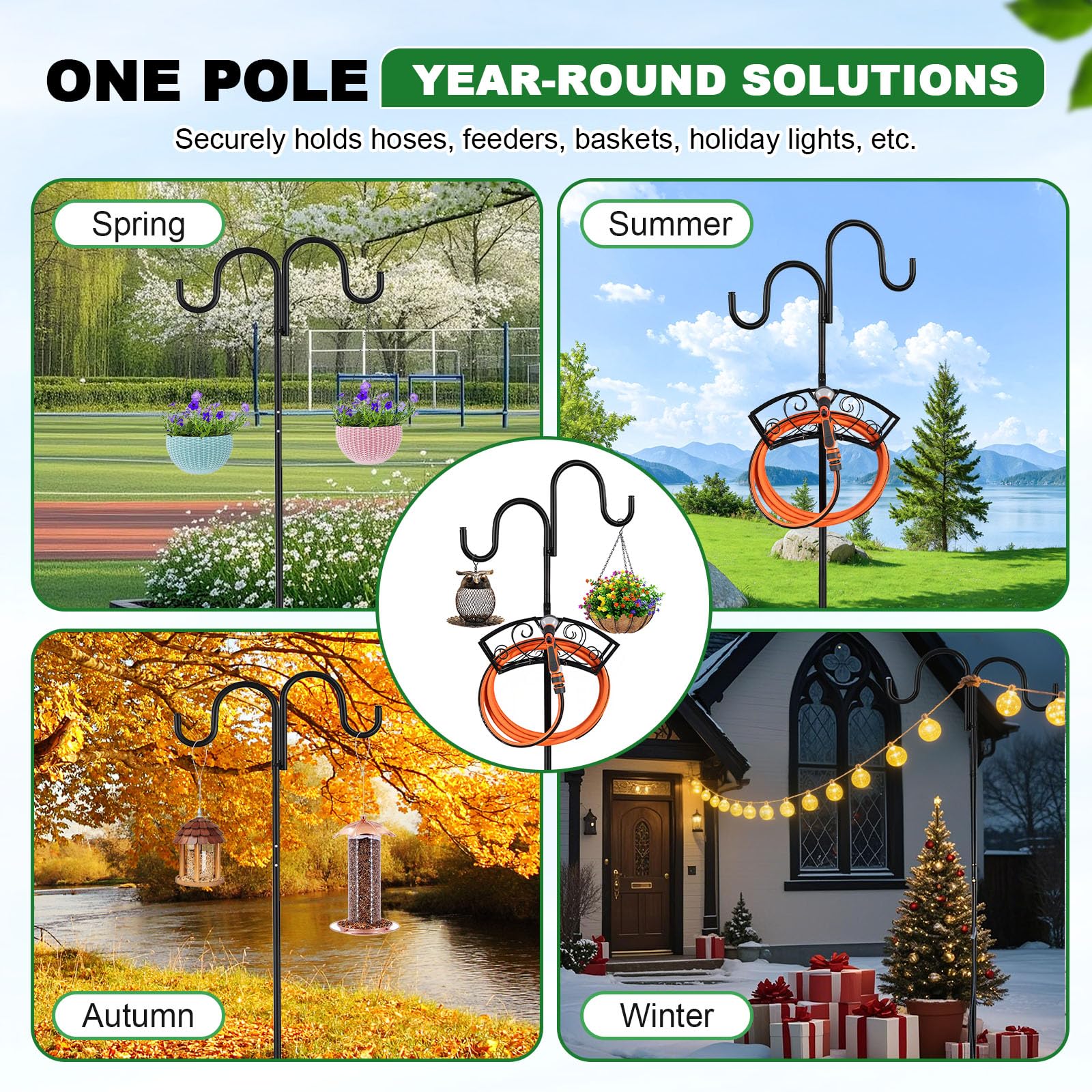 WiMas freestanding design allows flexible repositioning in yard.