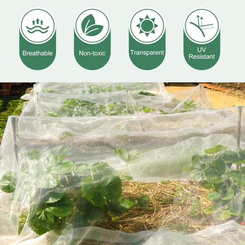 WiMas garden netting UV-resistant design stands up to sun and weather outdoors.