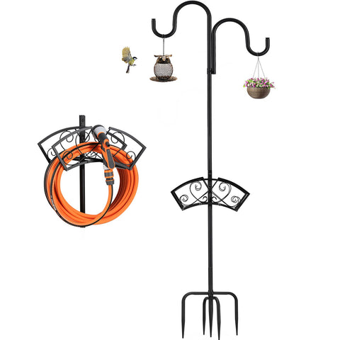 WiMas hose holder base provides a sturdy outdoor anchor for hoses.