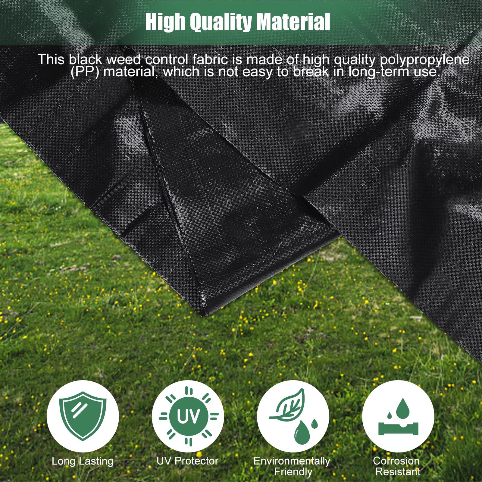WiMas ground staples in use show secure fixing with U-shaped pegs.