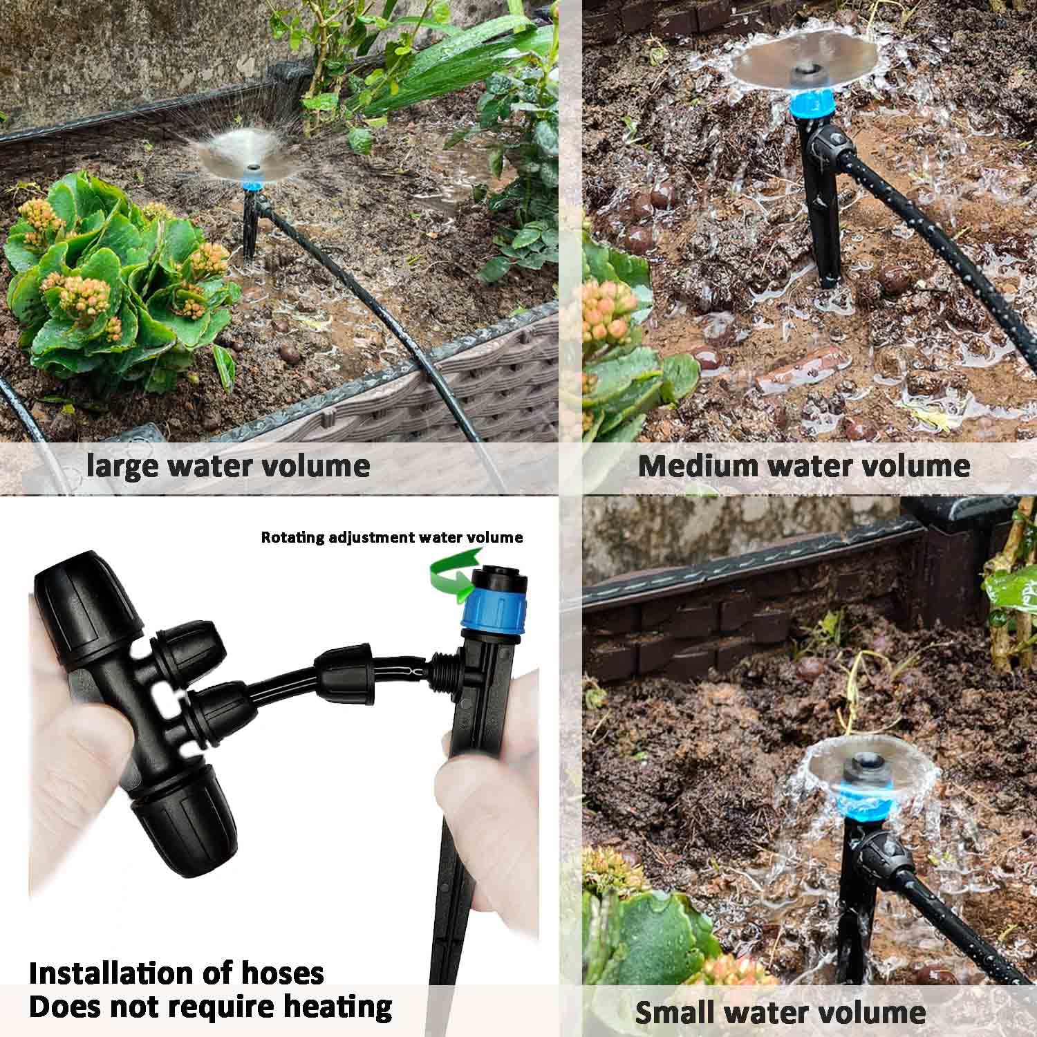 Winbomgo irrigation kit used across lawn and garden spaces for even coverage