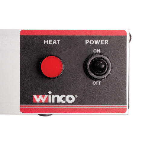 Undermount installation of Winco ESH-48 with mounting hardware for pass-through stations.