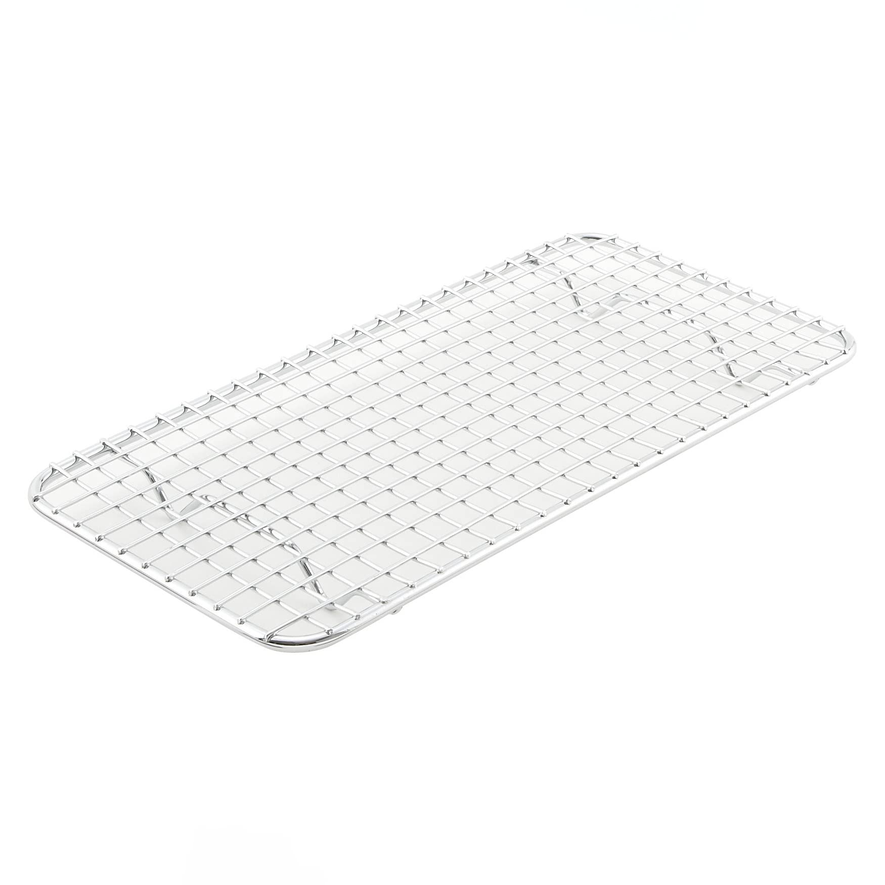 Winco PGW-510 pan grate provides cooling and baking support for third-size pans.