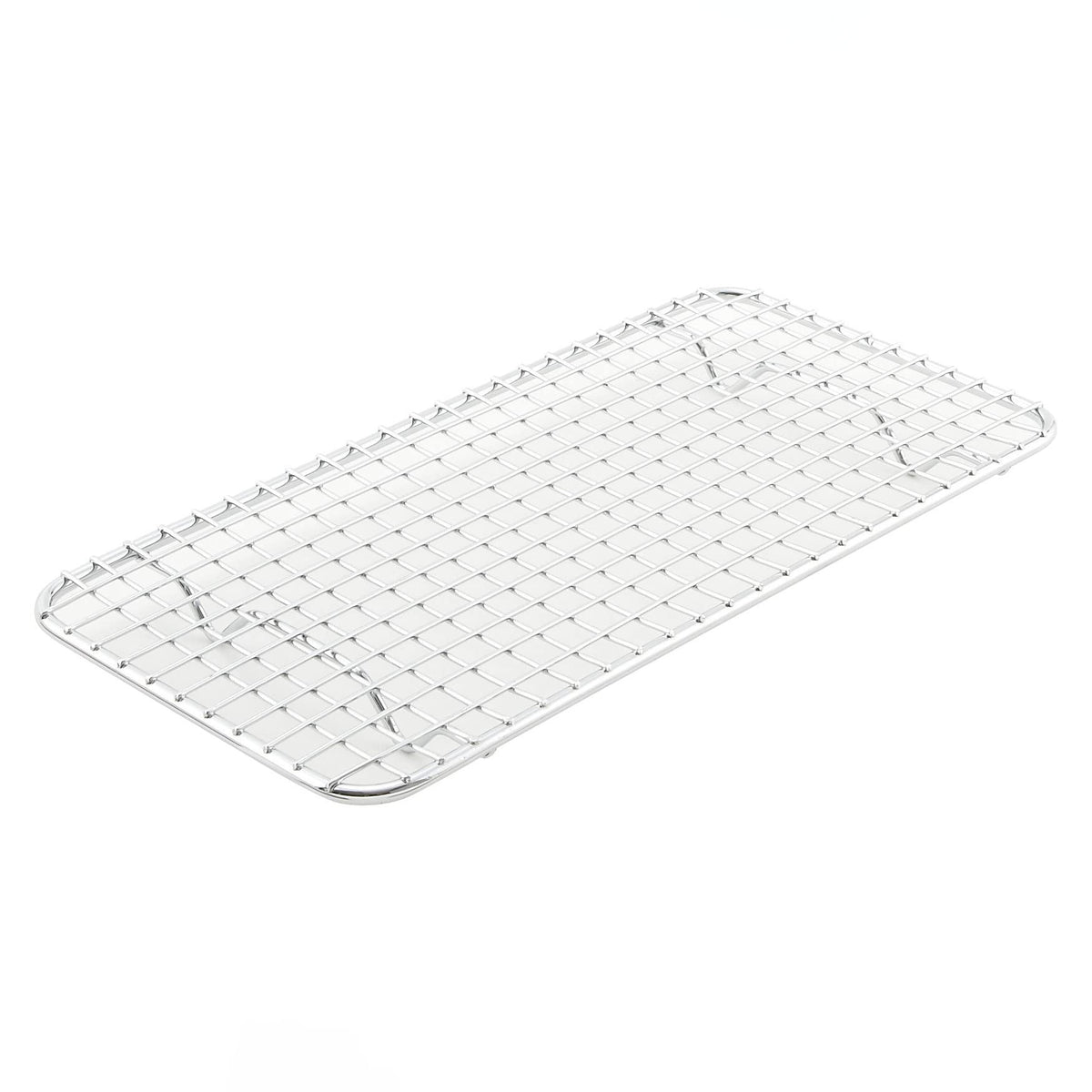 Winco PGW-510 pan grate provides cooling and baking support for third-size pans.