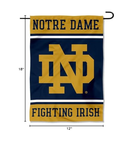WinCraft Irish ND Logo Banner flag material close-up, durable polyester for outdoor use