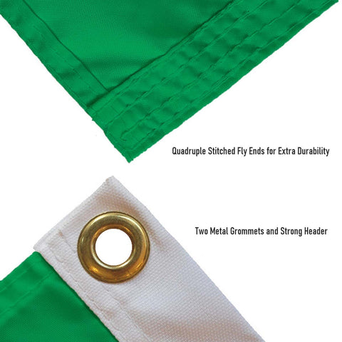 WinCraft Irish Shamrock 3x5 banner flag suitable for tailgating events and campus celebrations