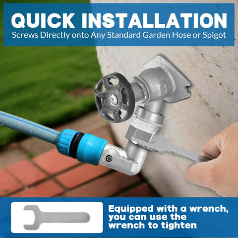 Windblowgrass 360-degree swivel ensures easy installation and positioning