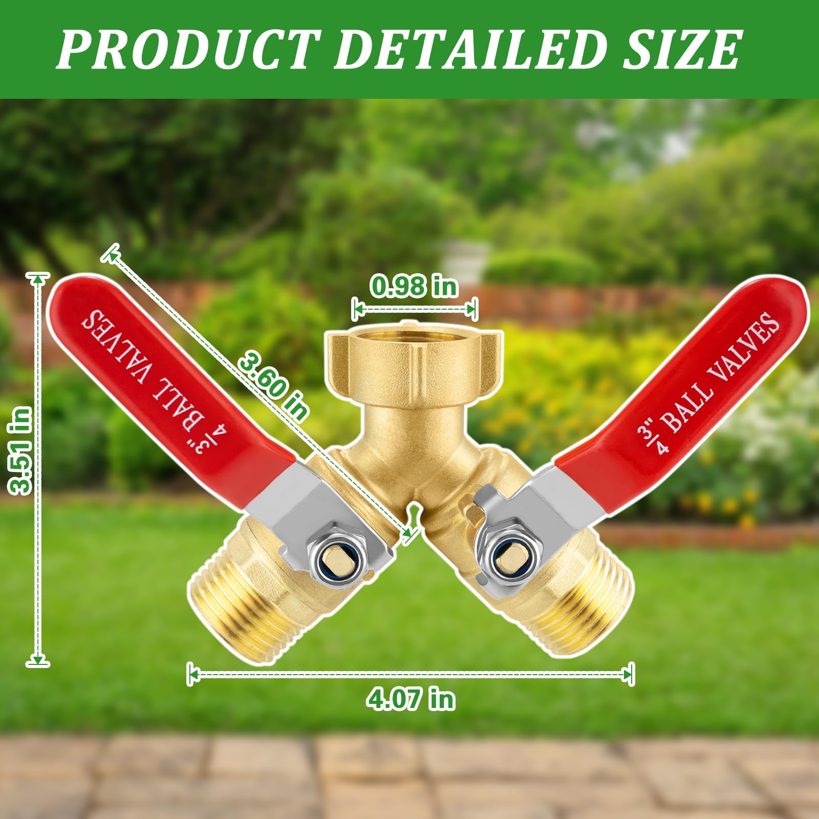 WindBlowGrass brass body provides durable construction for outdoor use