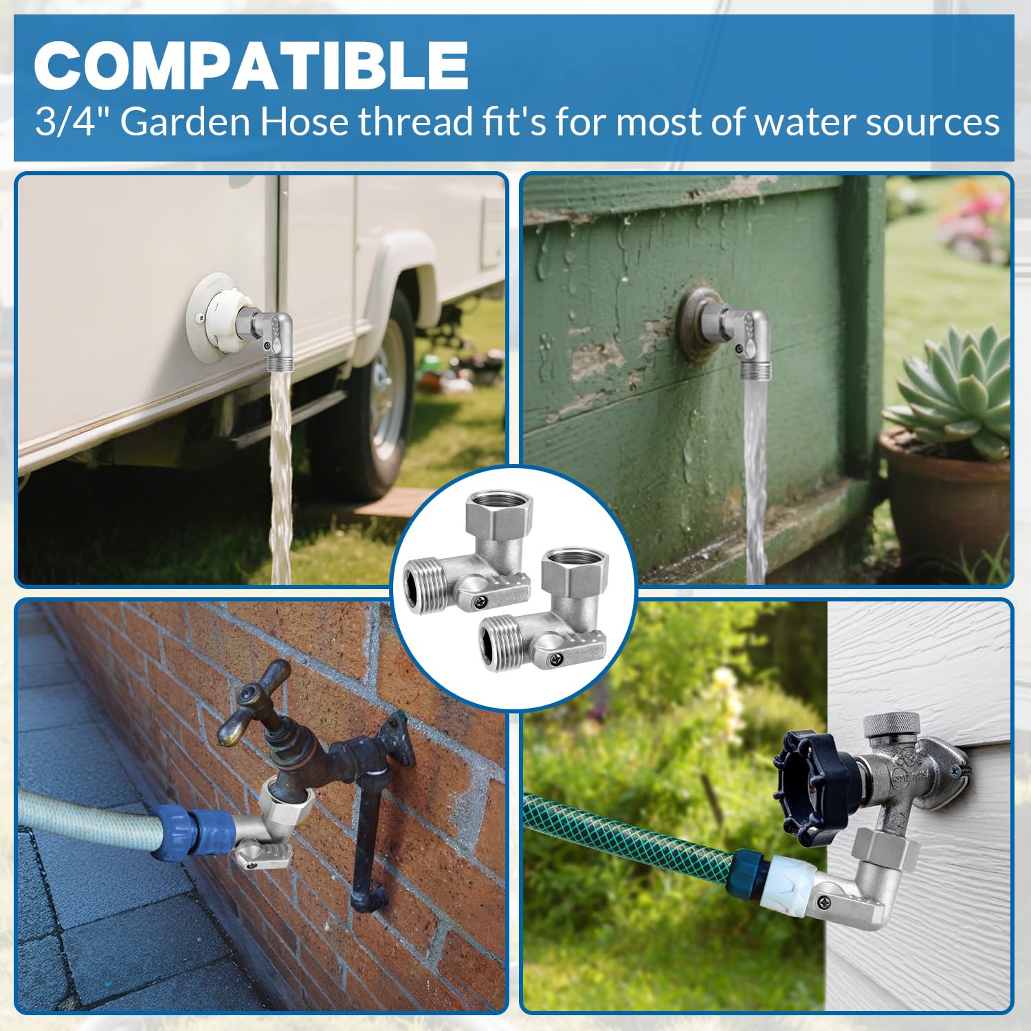 Windblowgrass includes washers and sealing tape for leak-free setups