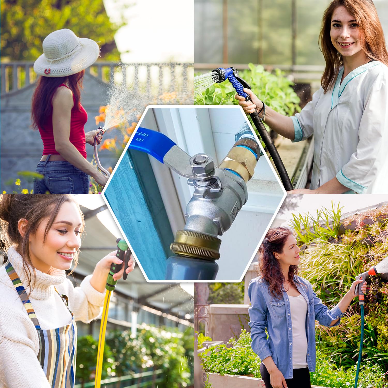 Windblowgrass outdoor water faucet ideal for irrigation and cleaning.
