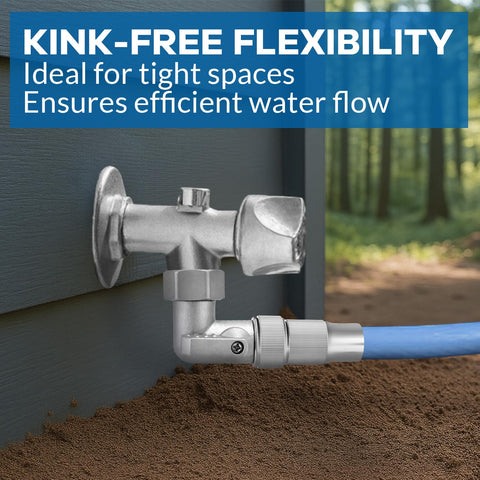 Windblowgrass RV-friendly connection fits garden hoses and outdoor spigots