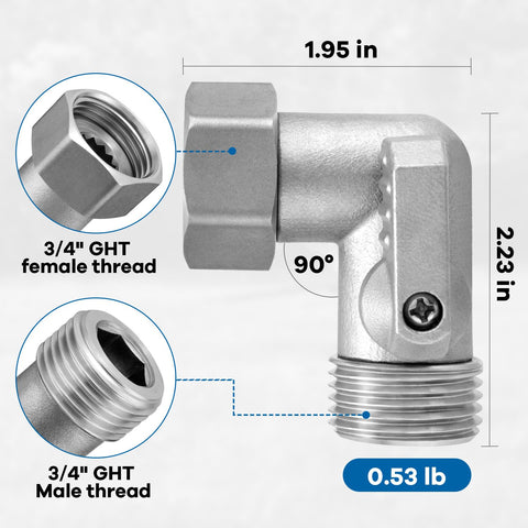 Windblowgrass stainless steel elbow rust-resistant for outdoor use
