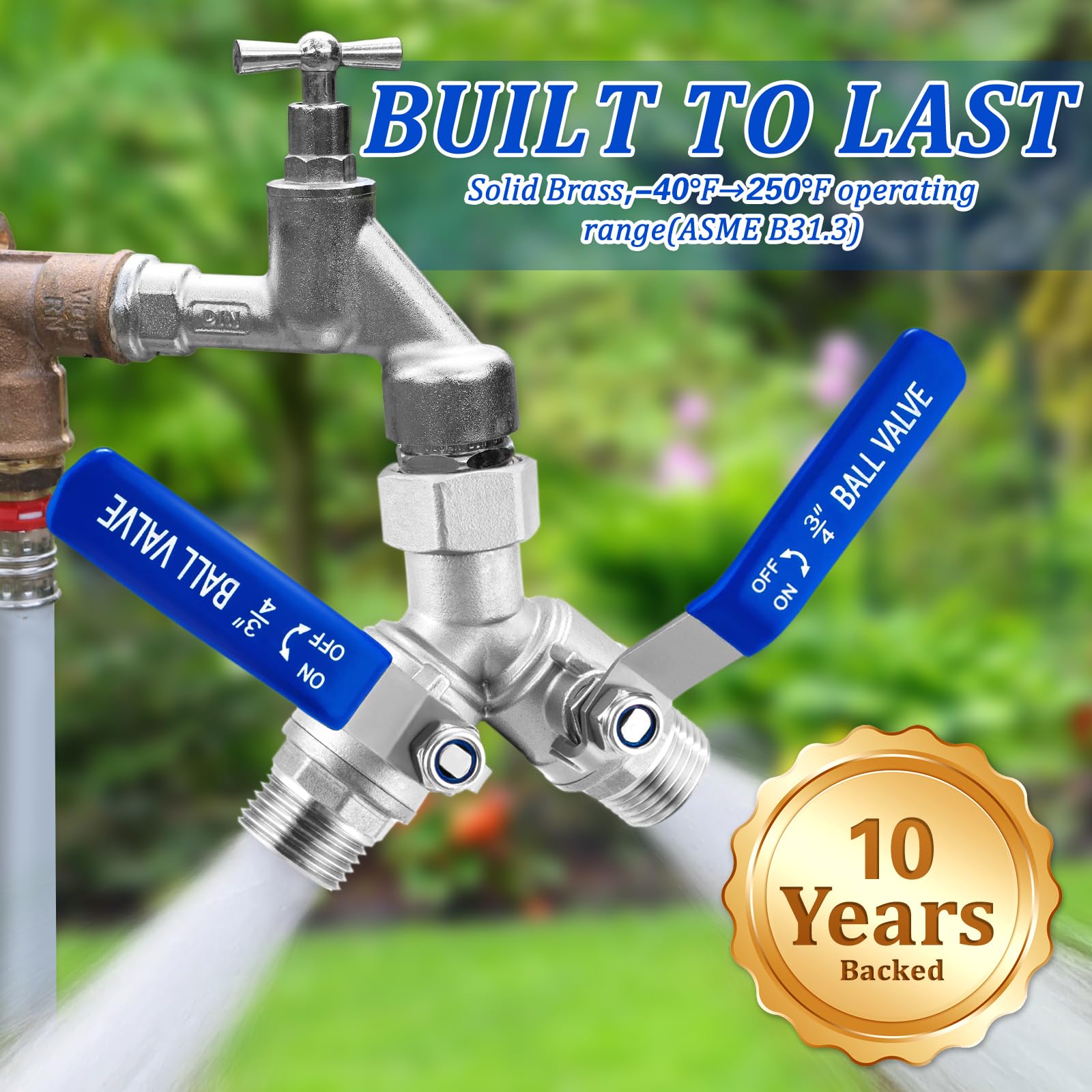 Windblowgrass universal 3/4 GHT fit works with most standard hoses.