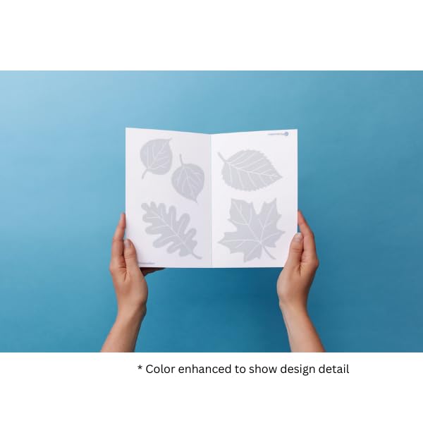 WindowAlert Leaf Medley Aspen Leaf 2inch decal deters birds from windows.