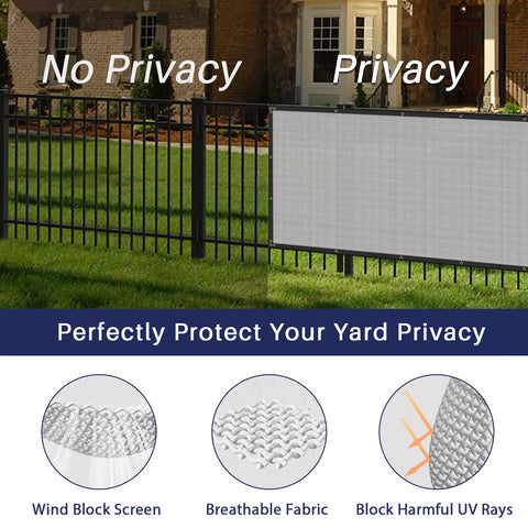 Windscreen4less 150GSM material creates sturdy outdoor wind and dust protection