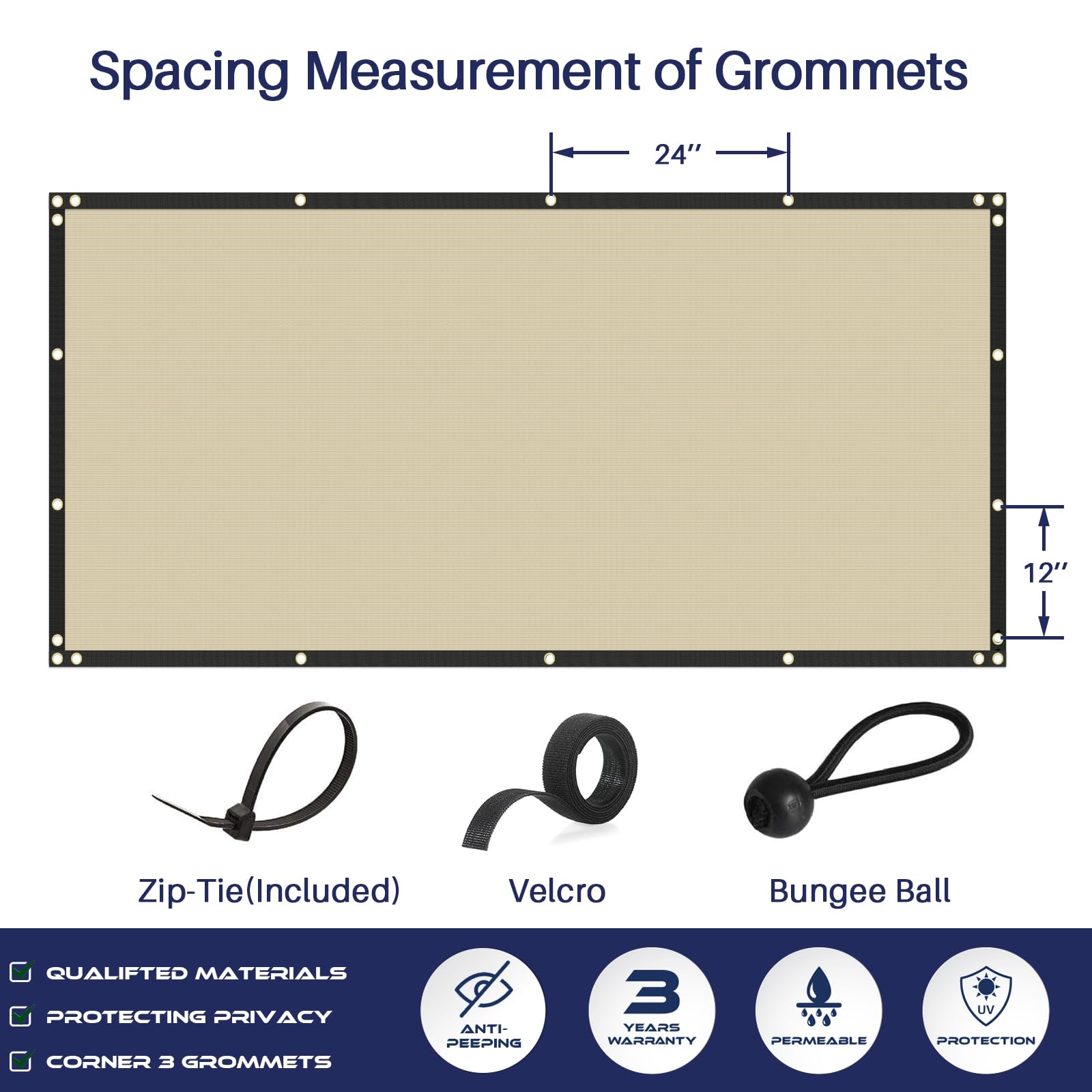 Windscreen4less mesh reduces wind and street view exposure.